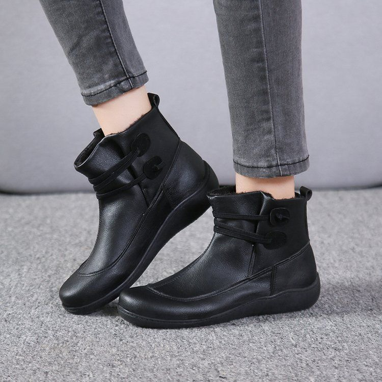 Vintage Fashion Boots - Stivaletti Vintage da Donna in Pelle