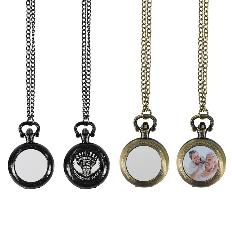 Vintage Fashion Theme - Collana con Ciondolo Orologio da Tasca
