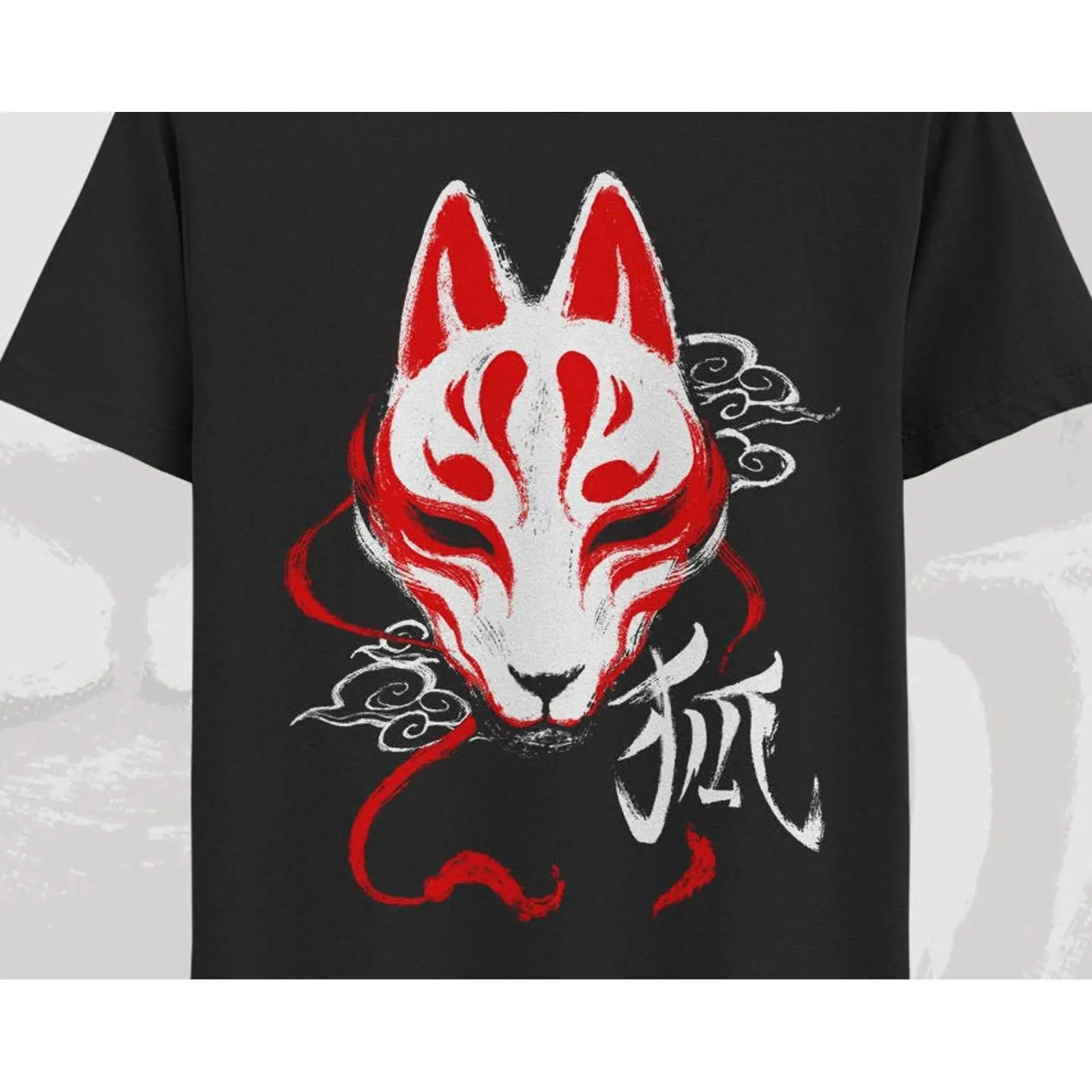 Vintage Fashion In Tokyo - T-shirt con maschera Kitsune, maglietta con