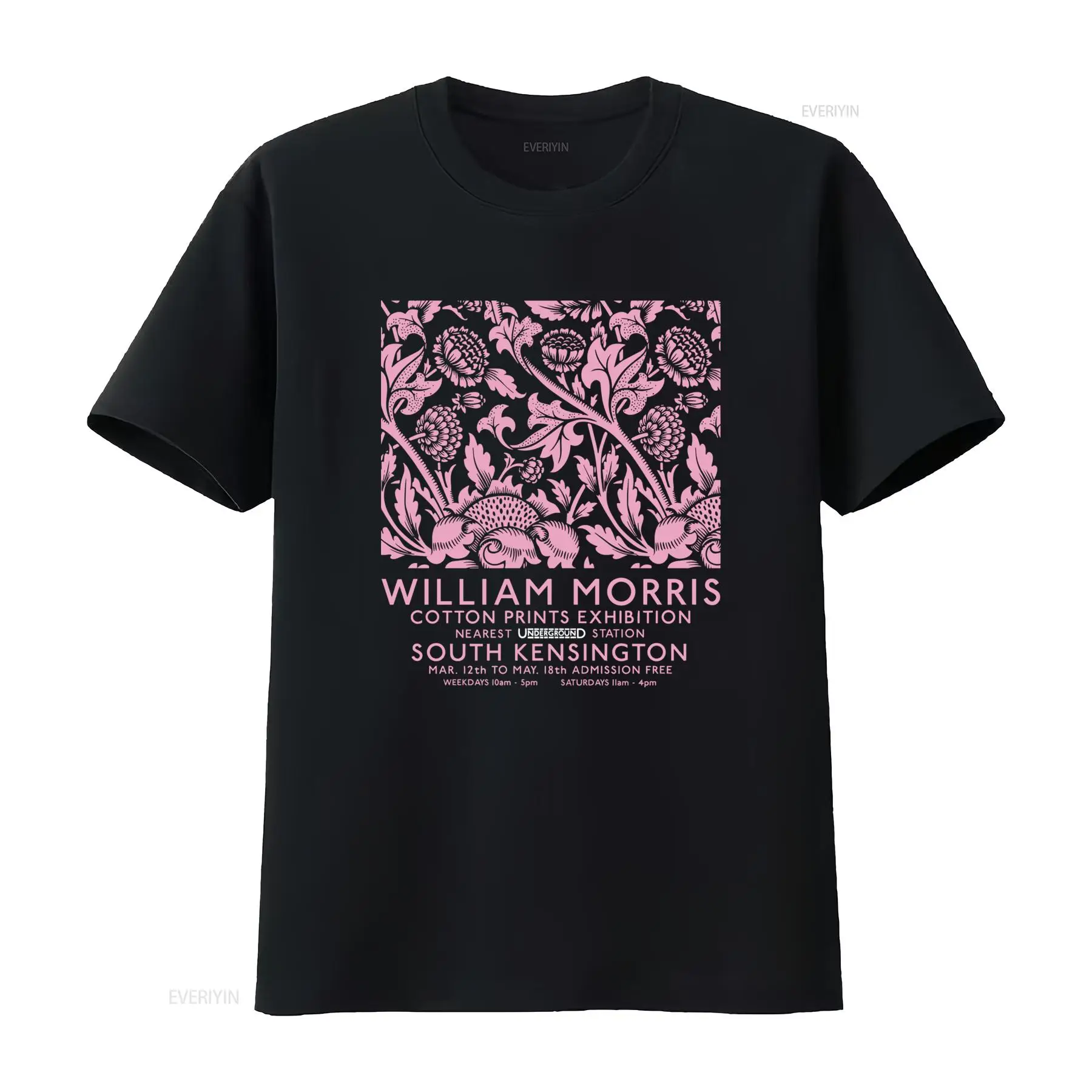 Vintage Fashion Exhibition - T-shirt casual vintage con stampa floreale