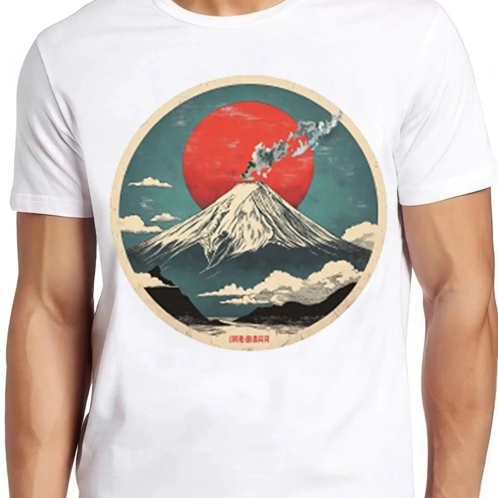 Vintage Fashion In Tokyo - Maglietta Fuji San Mount Japan Iconic