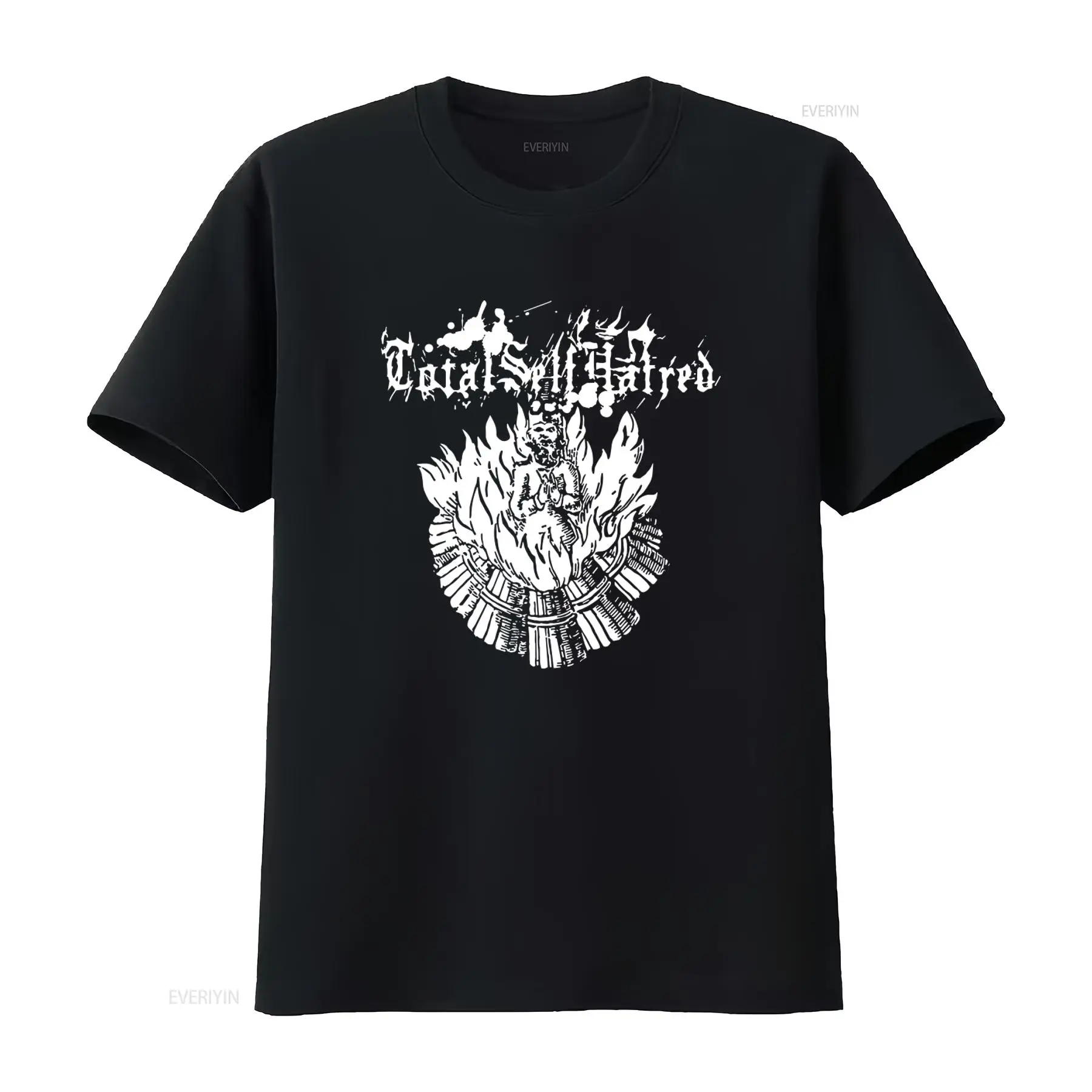 Vintage Fashion Art - T-shirt TOTALSELFHATRED con design Dark Art,