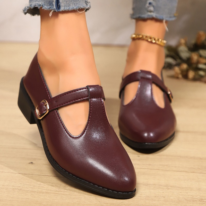 Vintage Fashion Rome - 2025 Primavera T-Strap Tacchi spessi Décolleté