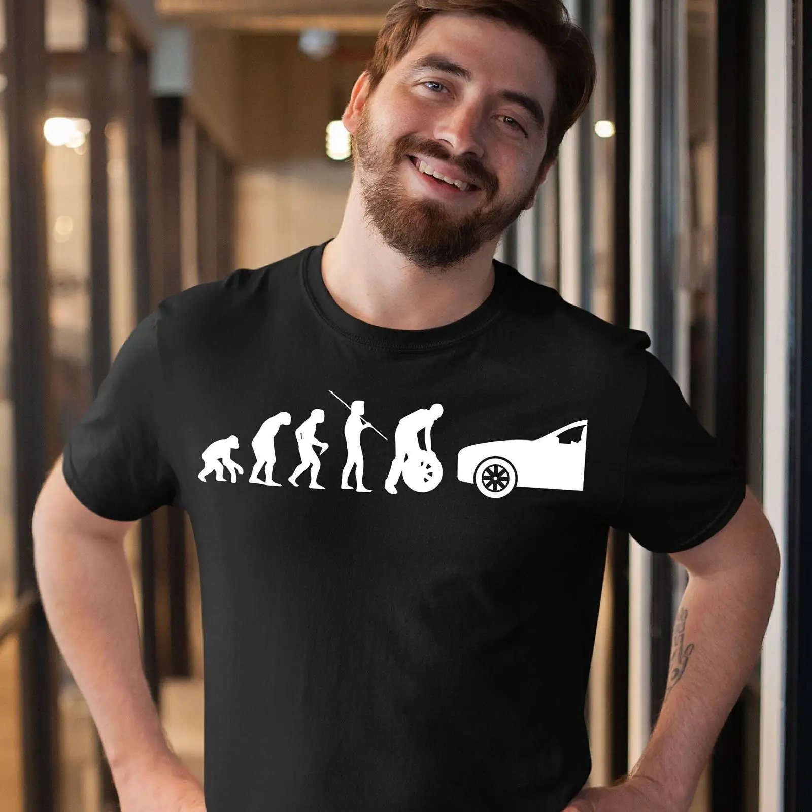 Vintage Fashion Wheel - Divertente maglietta Tire Guy Evolution per