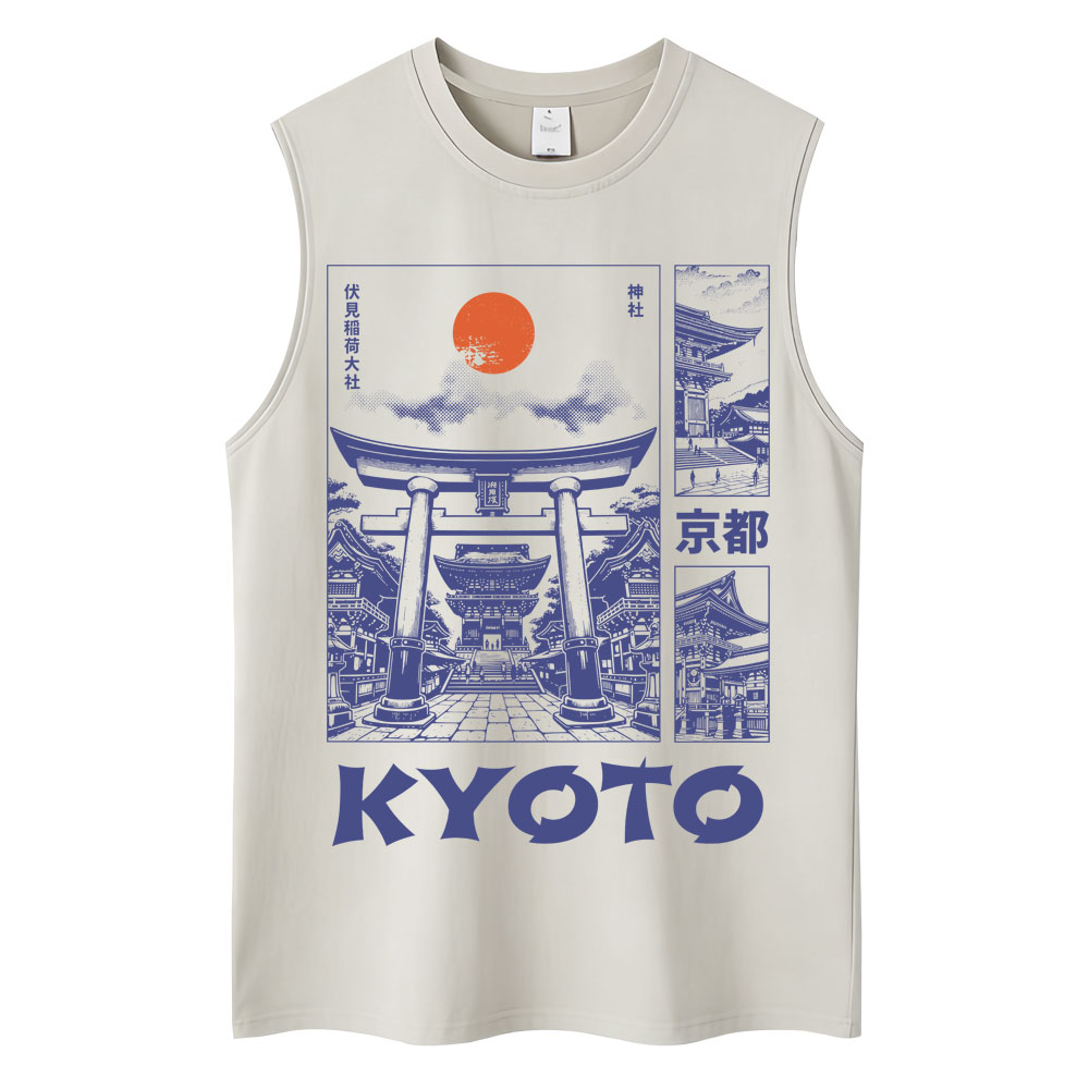 Vintage Fashion Kyoto - Canotte Grafiche Stile Giapponese Kyoto Uomo