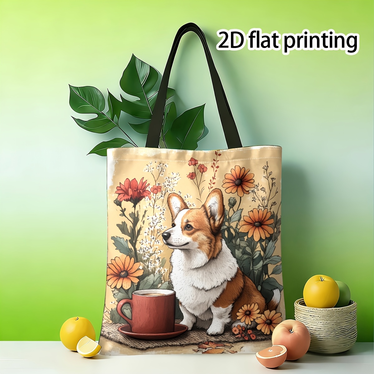 Vintage Fashion Illustration - Borsa Tote, Illustrazione Vintage di Corgi