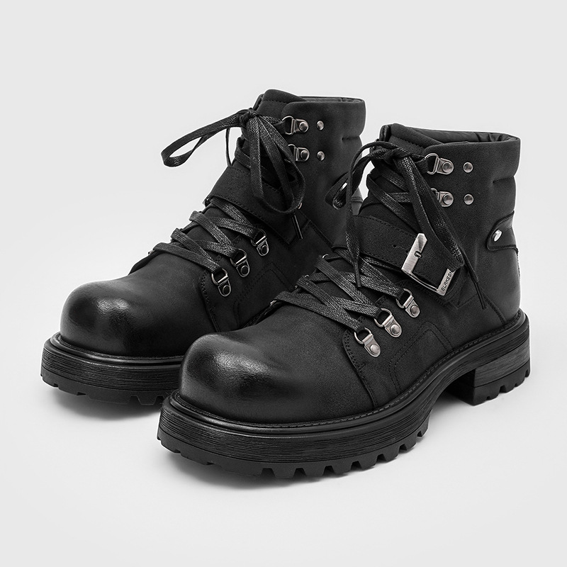 Vintage Fashion Boots - Stivali in pelle da uomo di