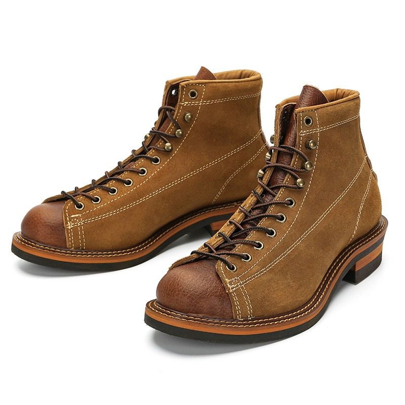 Vintage Fashion Boots - Stivali da Moto Vintage da Uomo