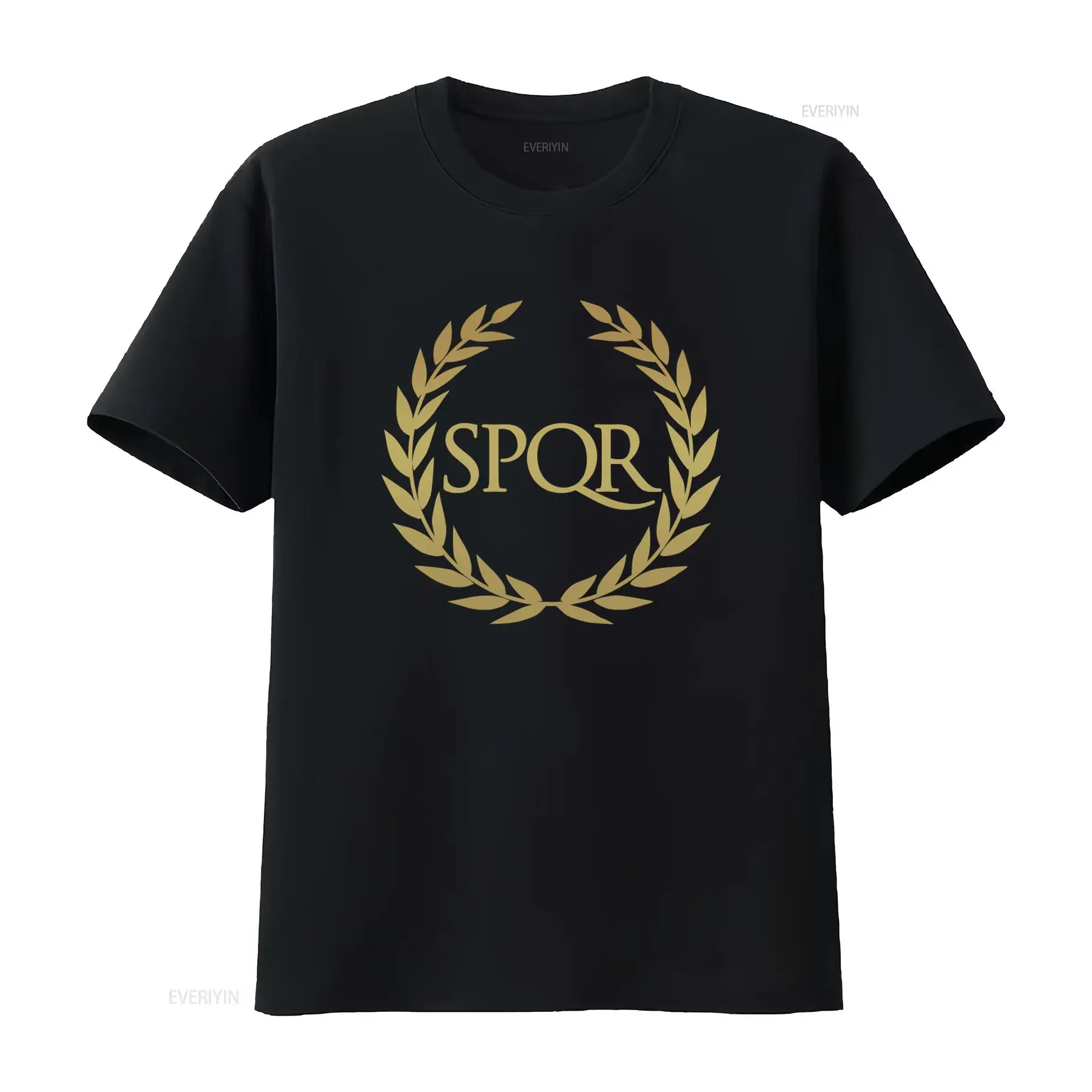 Vintage Fashion Rome - T-shirt con simbolo SPQR dell'antica Roma,