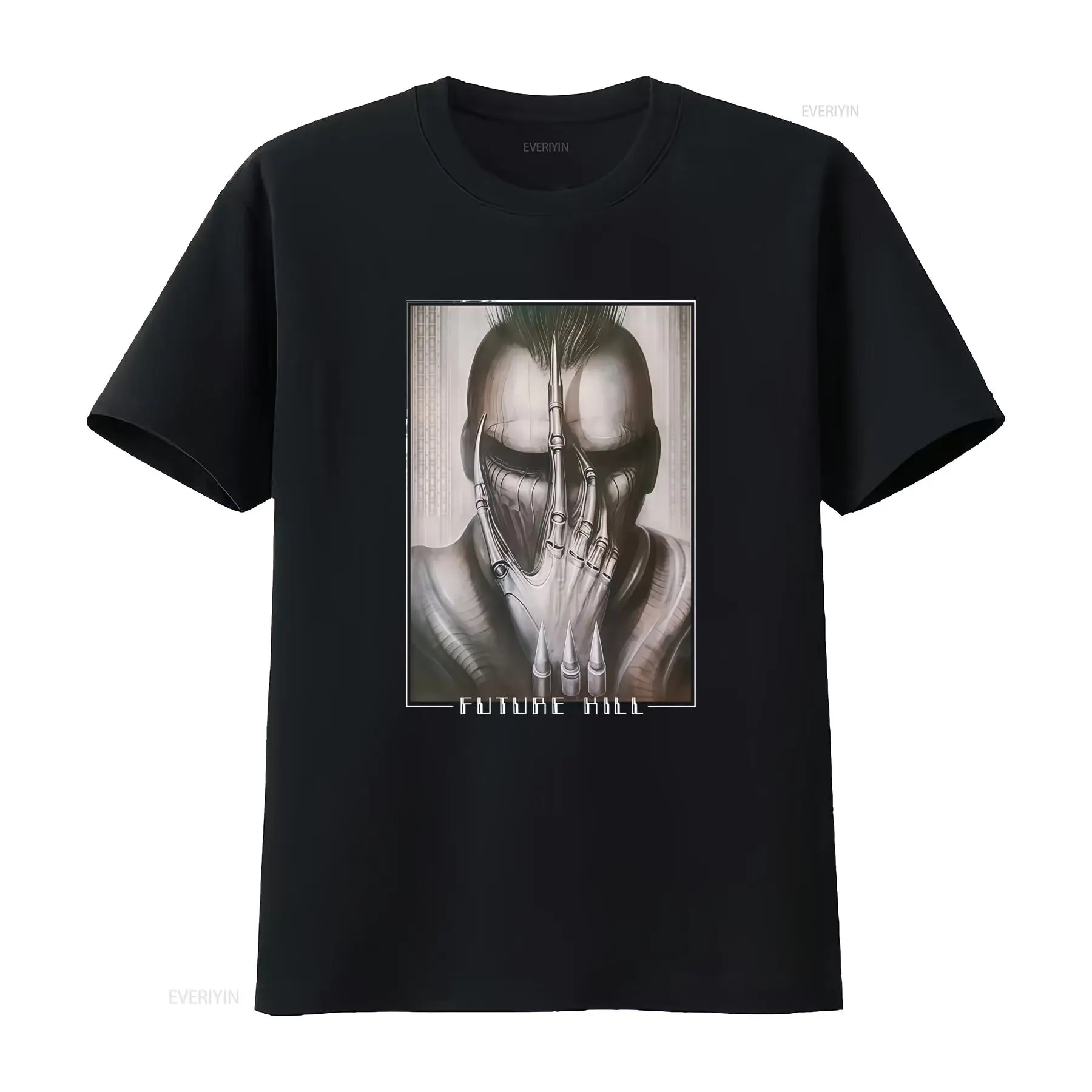 Vintage Fashion Art - T-shirt con stampa artistica H.R. Giger
