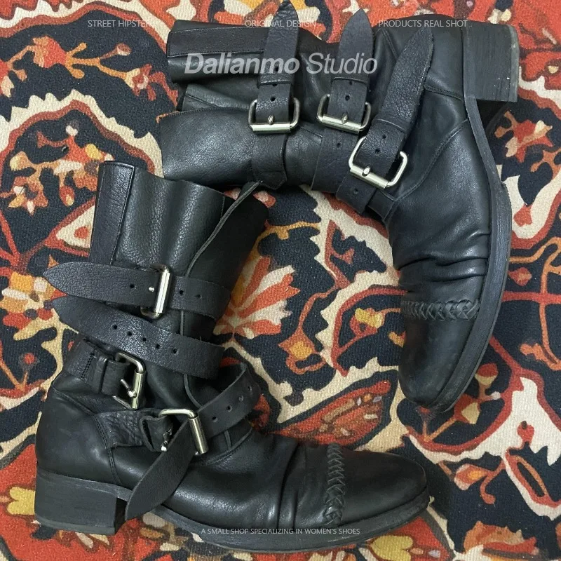 Stivali da moto in vera pelle  - Vintage Fashion Boots recensione e prezzo