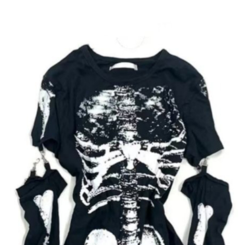 T-shirt Gotica con Grafica Sch - Vintage Fashion Subculture recensione e prezzo