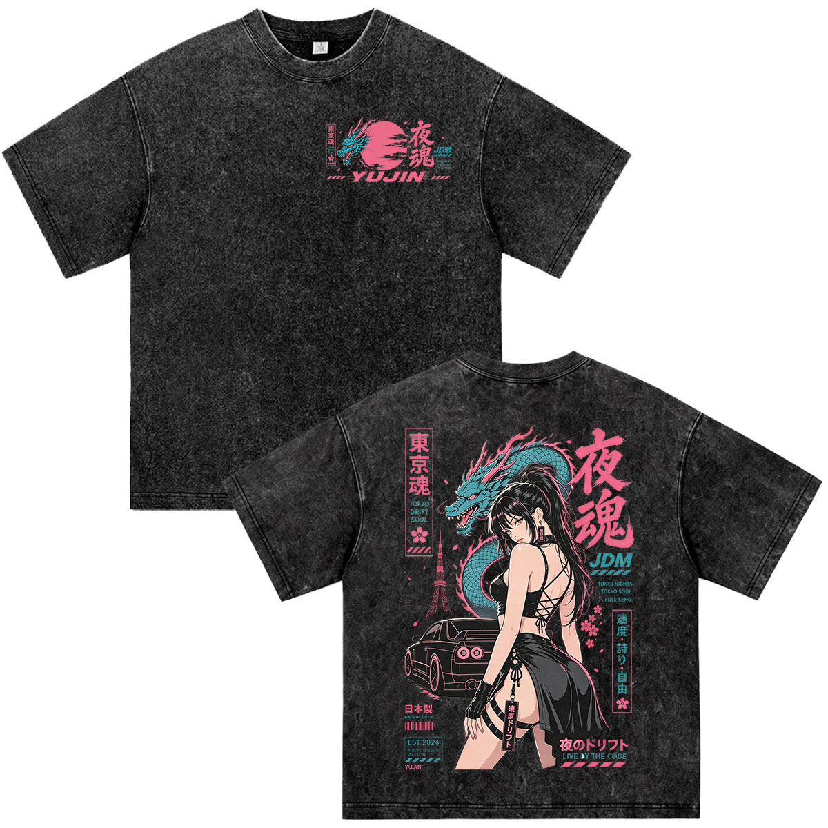 T-shirt Vintage Lavata Anime I - Vintage Fashion In Tokyo recensione e prezzo