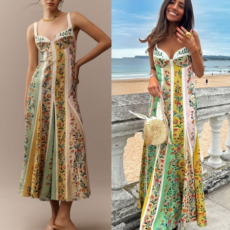 Abito lungo elegante da donna  - Vintage Fashion Women Dresses recensione e prezzo