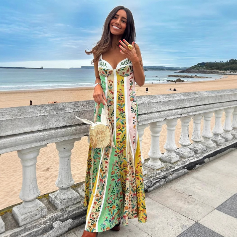 Abito lungo elegante da donna  - Vintage Fashion Women Dresses recensione e prezzo