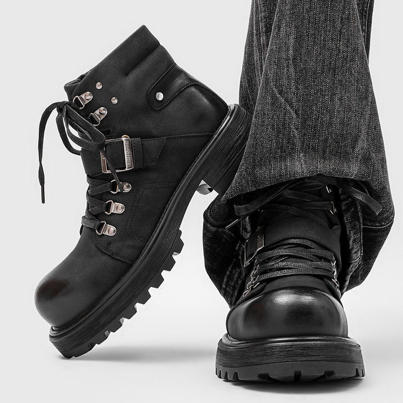 Stivali in pelle da uomo di ma - Vintage Fashion Boots recensione e prezzo