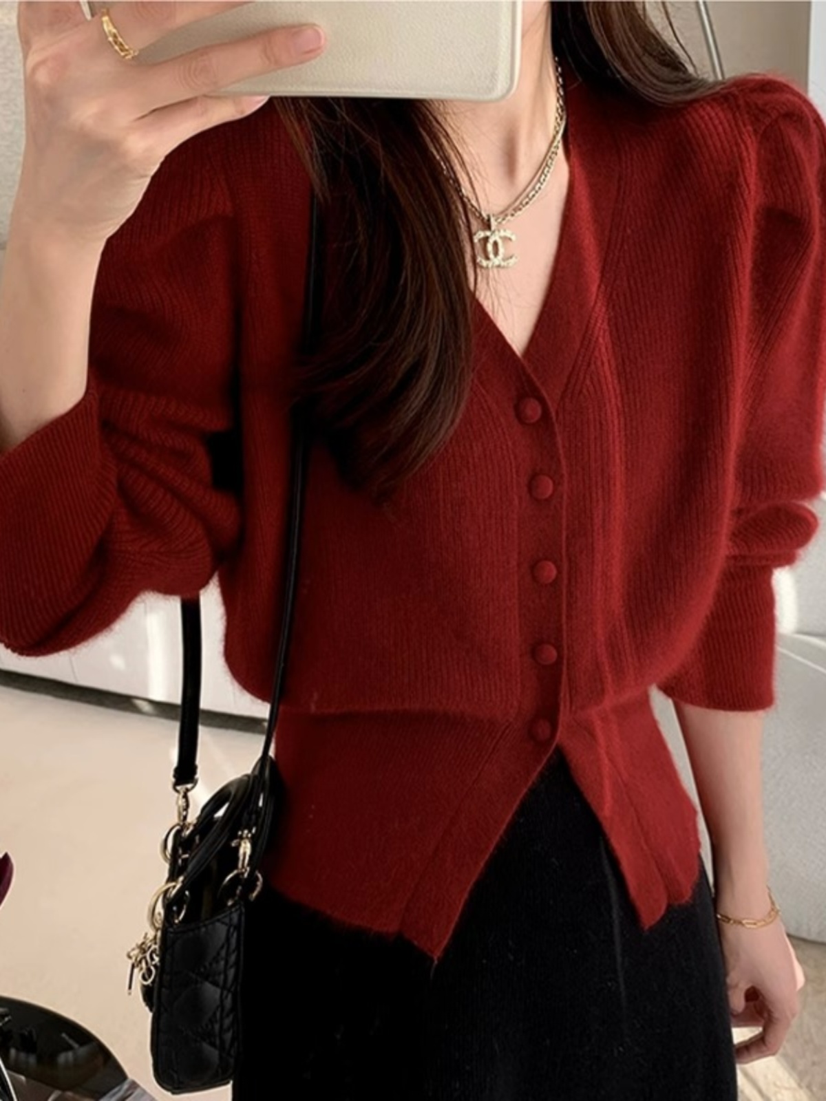Maglione Rosso con Scollo a V  - Vintage Fashion Years recensione e prezzo