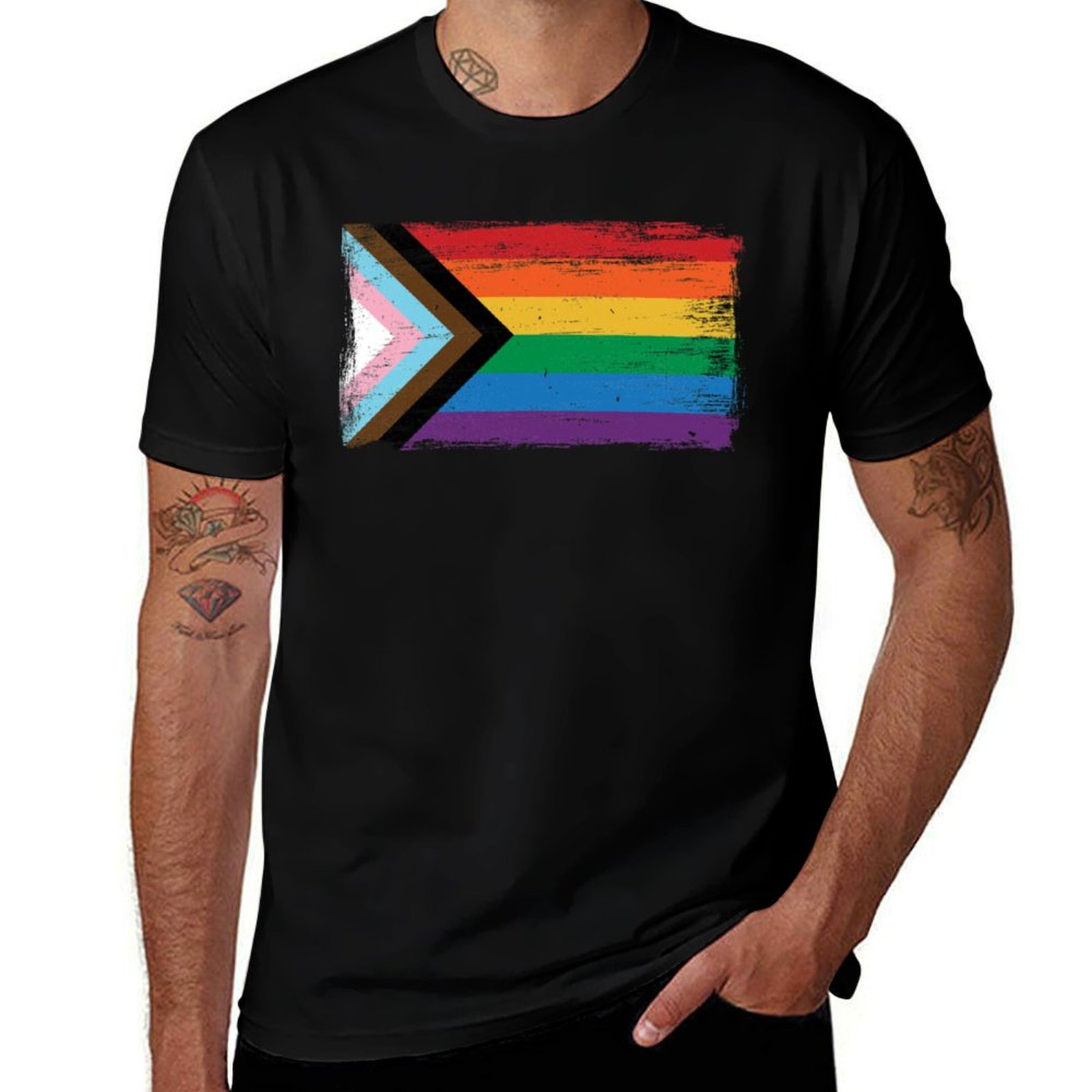 LGBTQ - Bandiera Progress Prid - Vintage Queer Fashion recensione e prezzo