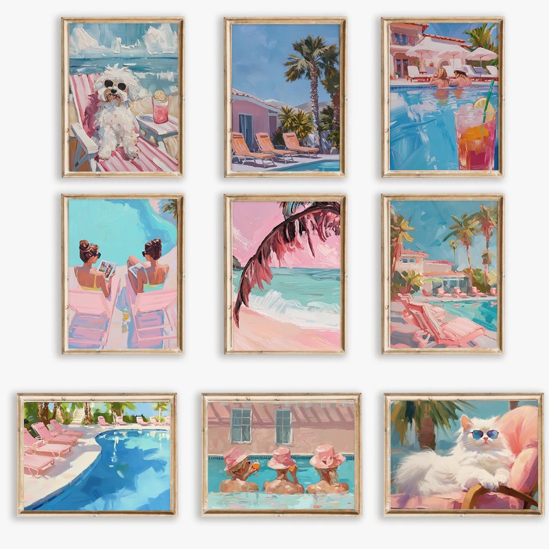 Poster Vintage Estivo per Fest - Vintage Fashion Wall Art recensione e prezzo