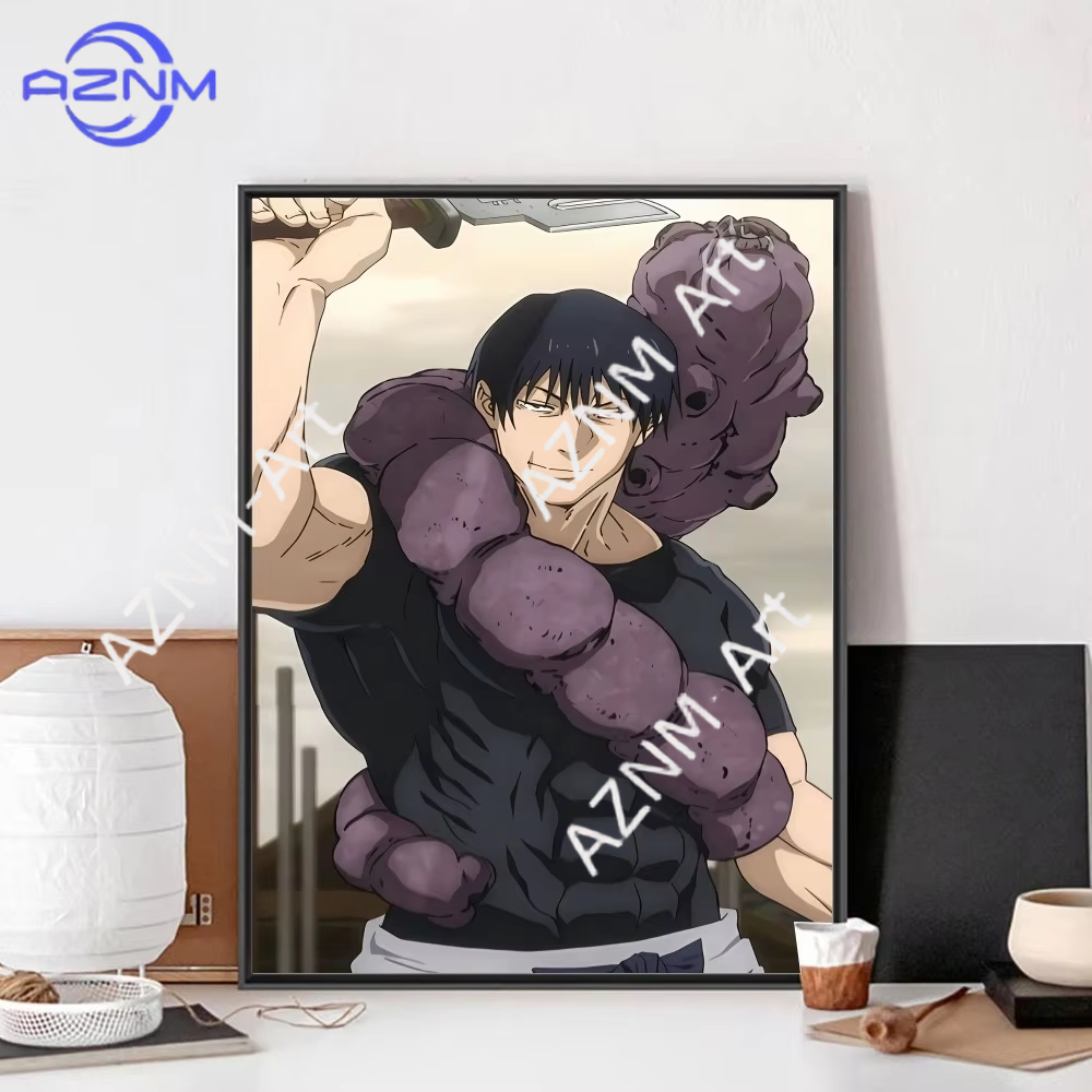 1 pezzo, poster Jujutsu Kaisen - Vintage Fashion Wall Art recensione e prezzo